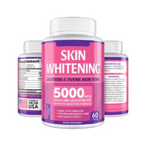 Glutathione Skin Brightening Capsules – Tone-Evening Dietary Supplement with Antioxidant Support – 60 Caps