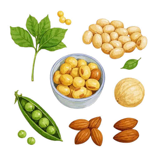 绘制含植物蛋白物质的图片 removebg preview