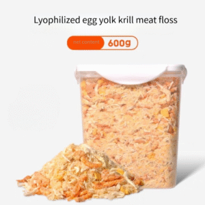 600g Freeze-Dried Egg Yolk & Krill Meat Topper for Dogs – Protein-Rich, Hypoallergenic Dog Food Mix